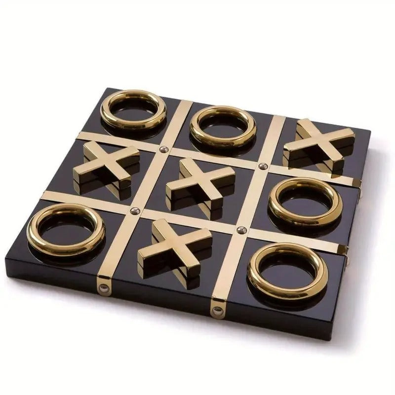 Tic Tac Toe Set, Handcrafted Board Game, Elegant Home Decor, Tabletop Easter & Housewarming Present